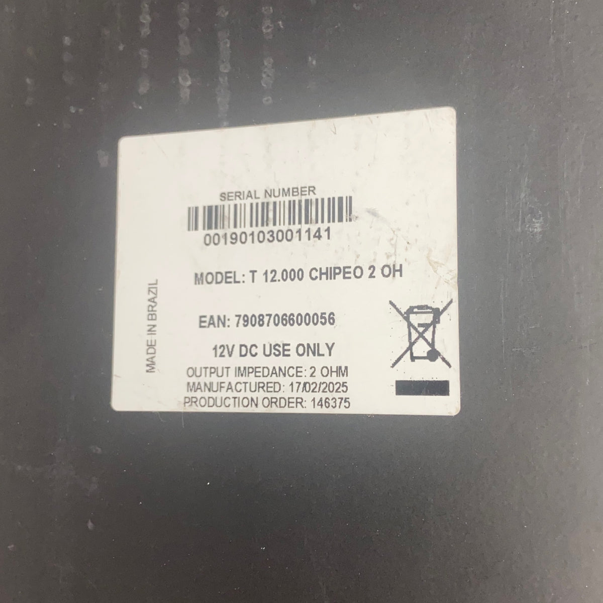 Serial #/Tag-LPNNA62L3VJ26