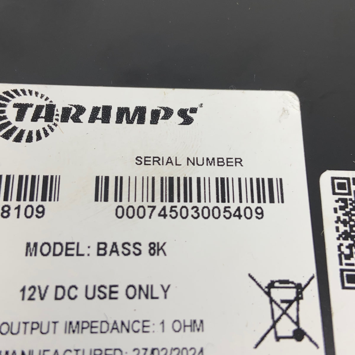 Serial #/Tag-UNT2208521EZ