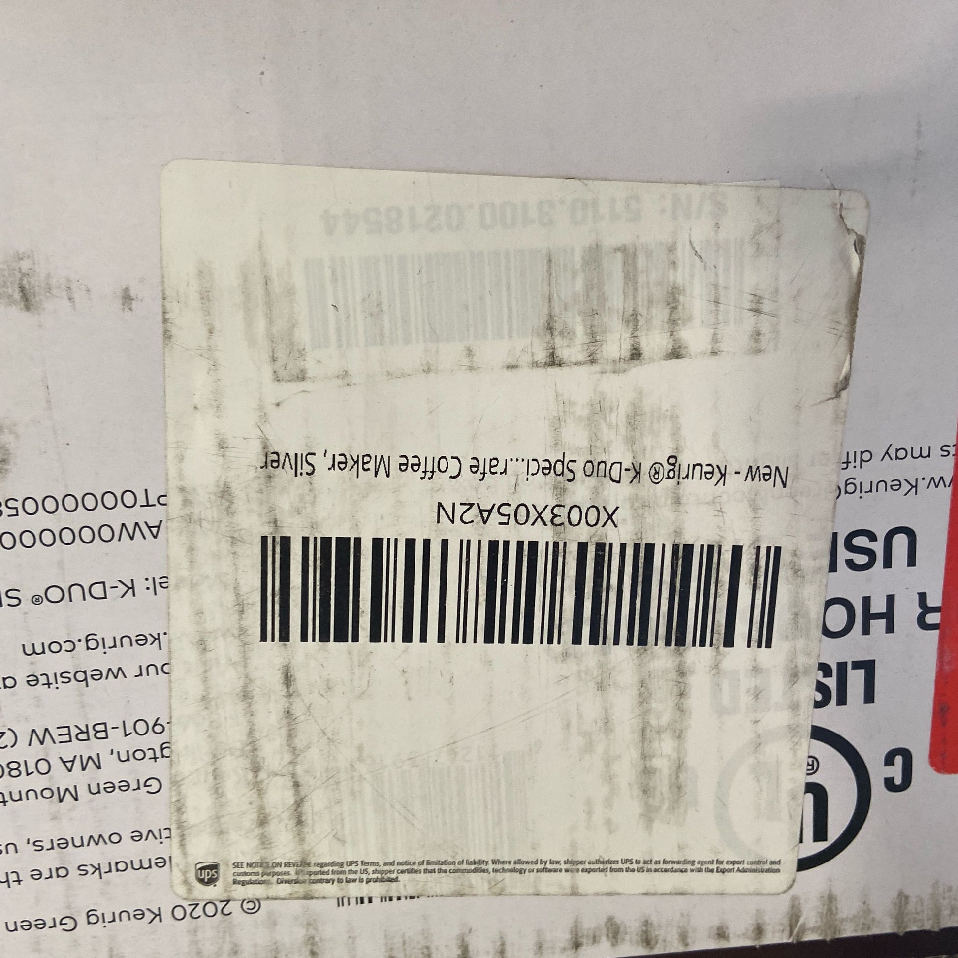 Serial #/Tag-LPNPMCE4728015