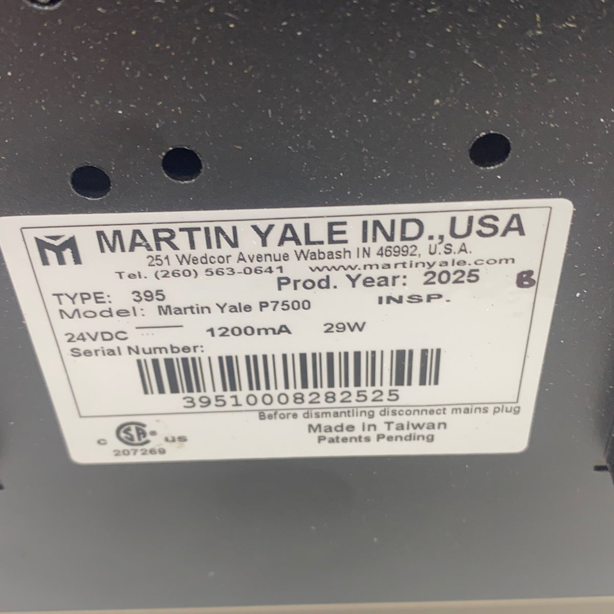 Serial #/Tag-UNT471007FFT