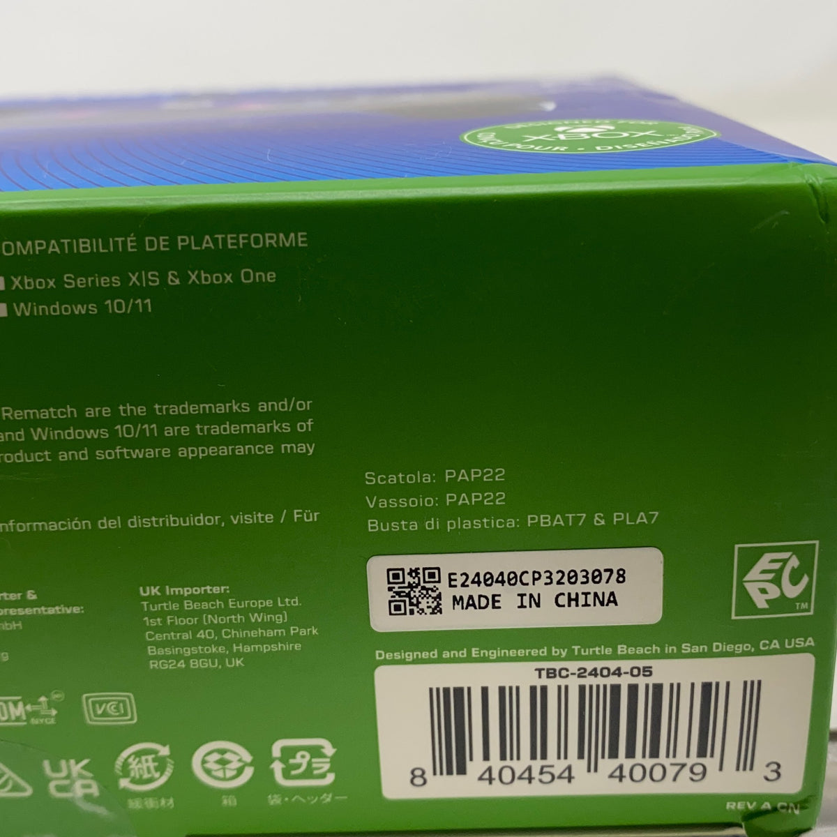 Serial #/Tag-UNT0458005A2