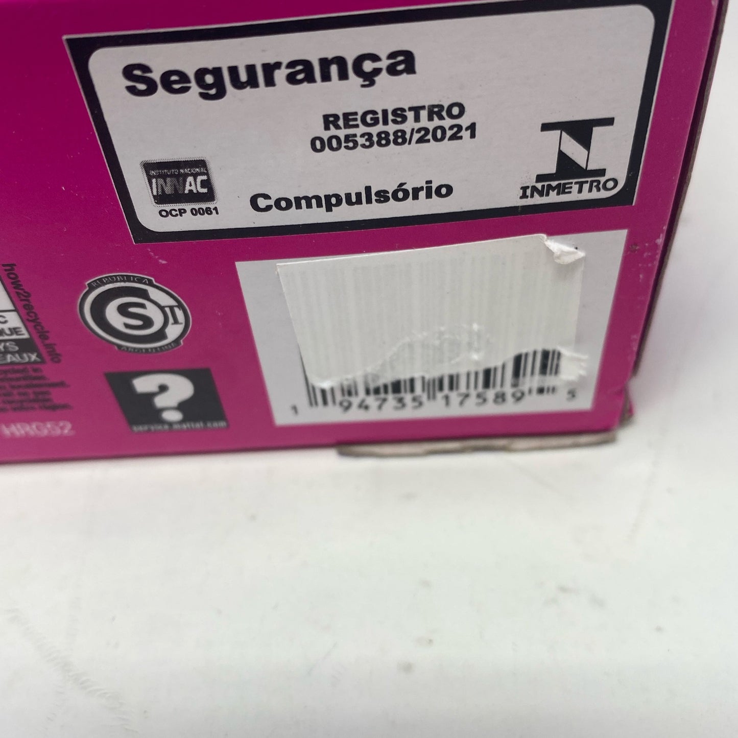 Serial #/Tag-UNT245502M6U