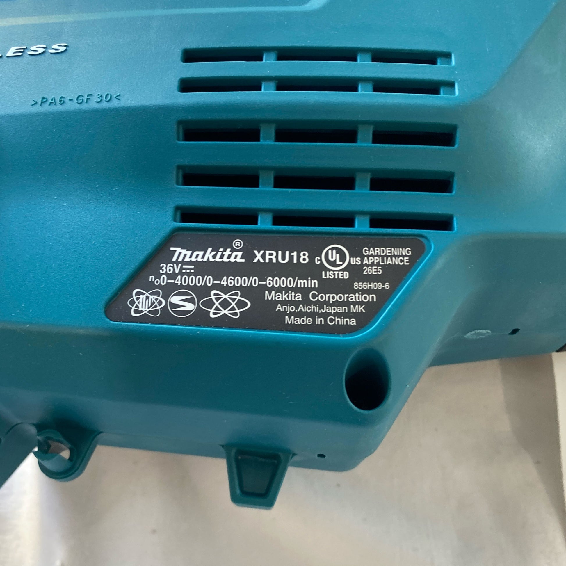 Serial #/Tag-UNT322896RM1