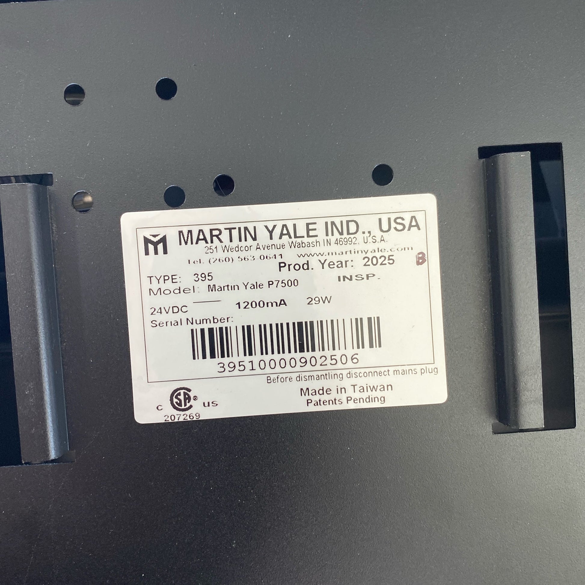 Serial #/Tag-UNT94950876G