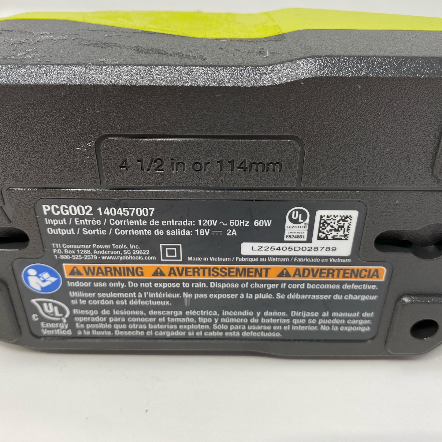 Serial #/Tag-LPNO550941220