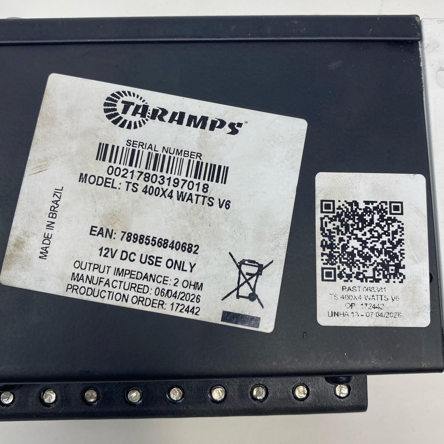 Serial #/Tag-LPNO582520762