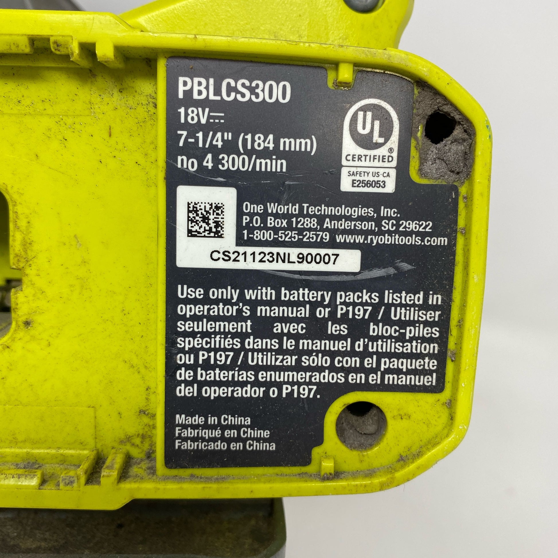 Serial #/Tag-LPNND6GWDHPLH