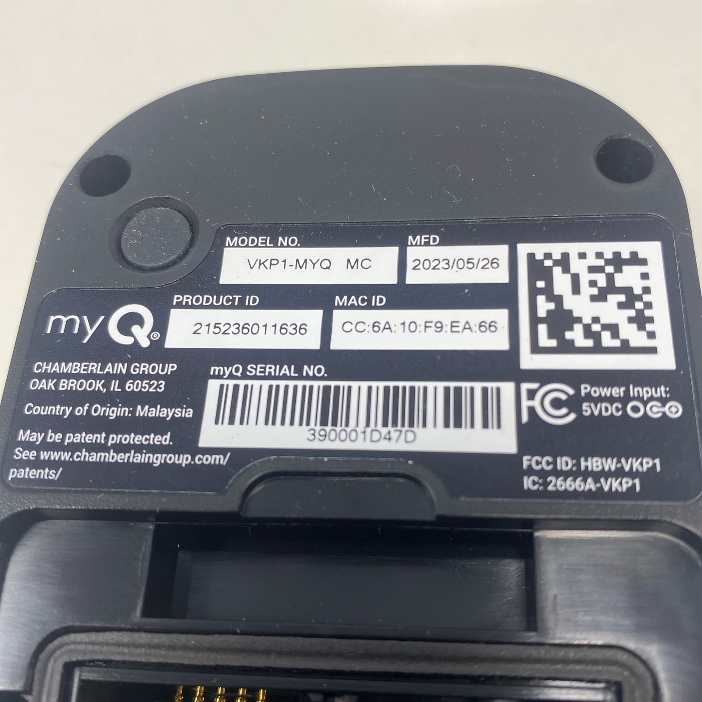 Serial #/Tag-UNT671138GE2