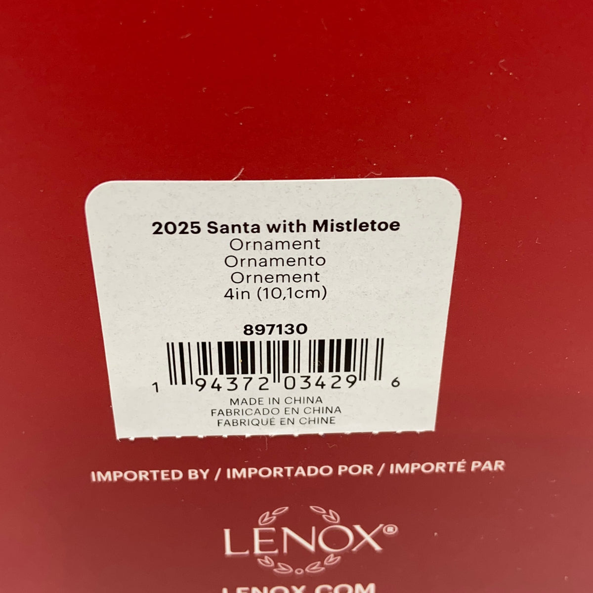 Serial #/Tag-UNT49458012V