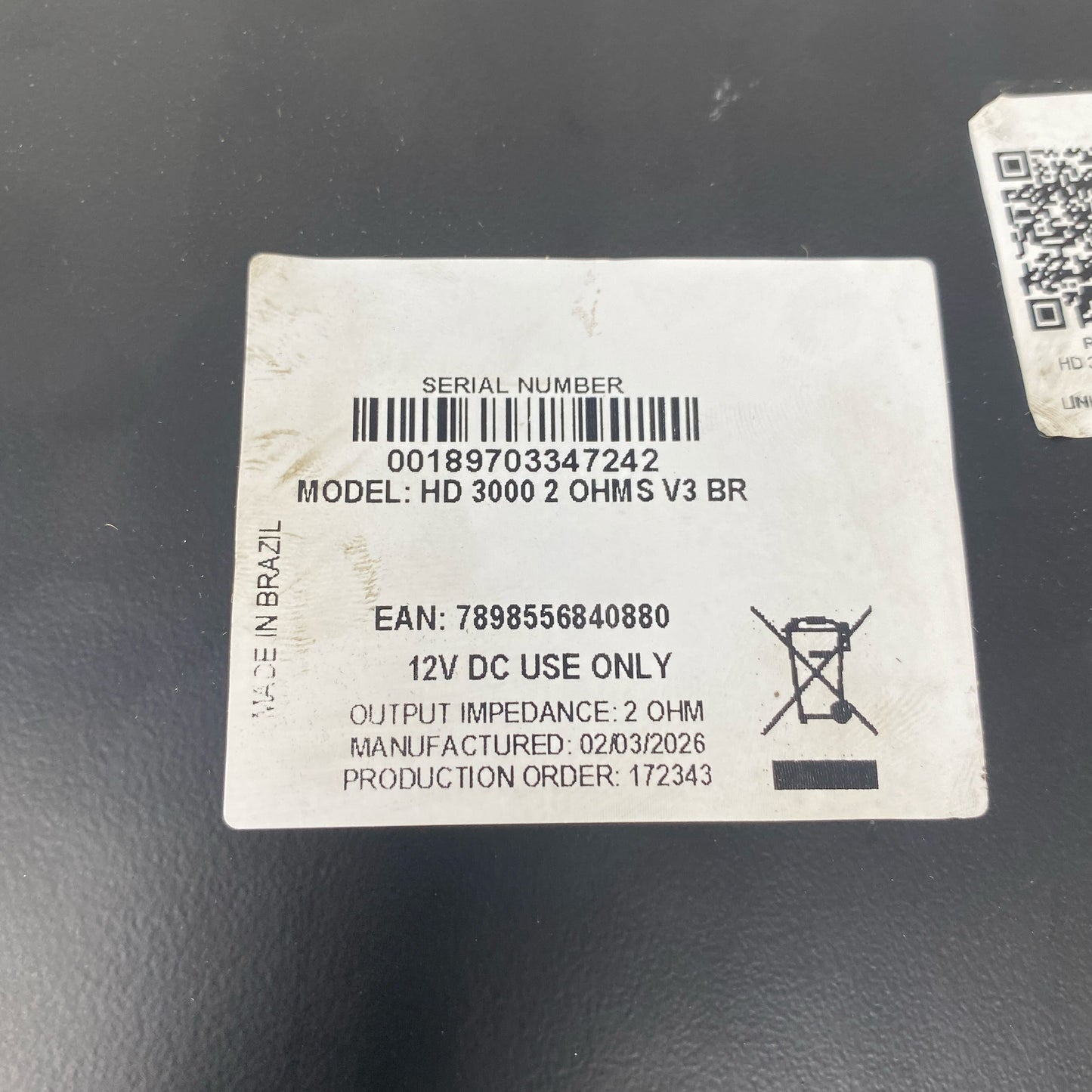 Serial #/Tag-UNT892373HKA