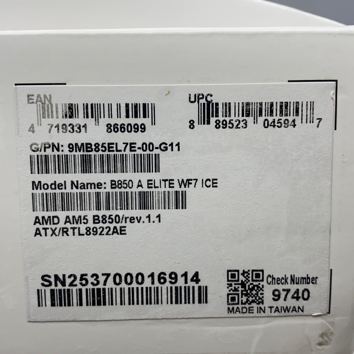 Serial #/Tag-LPNAC455601520
