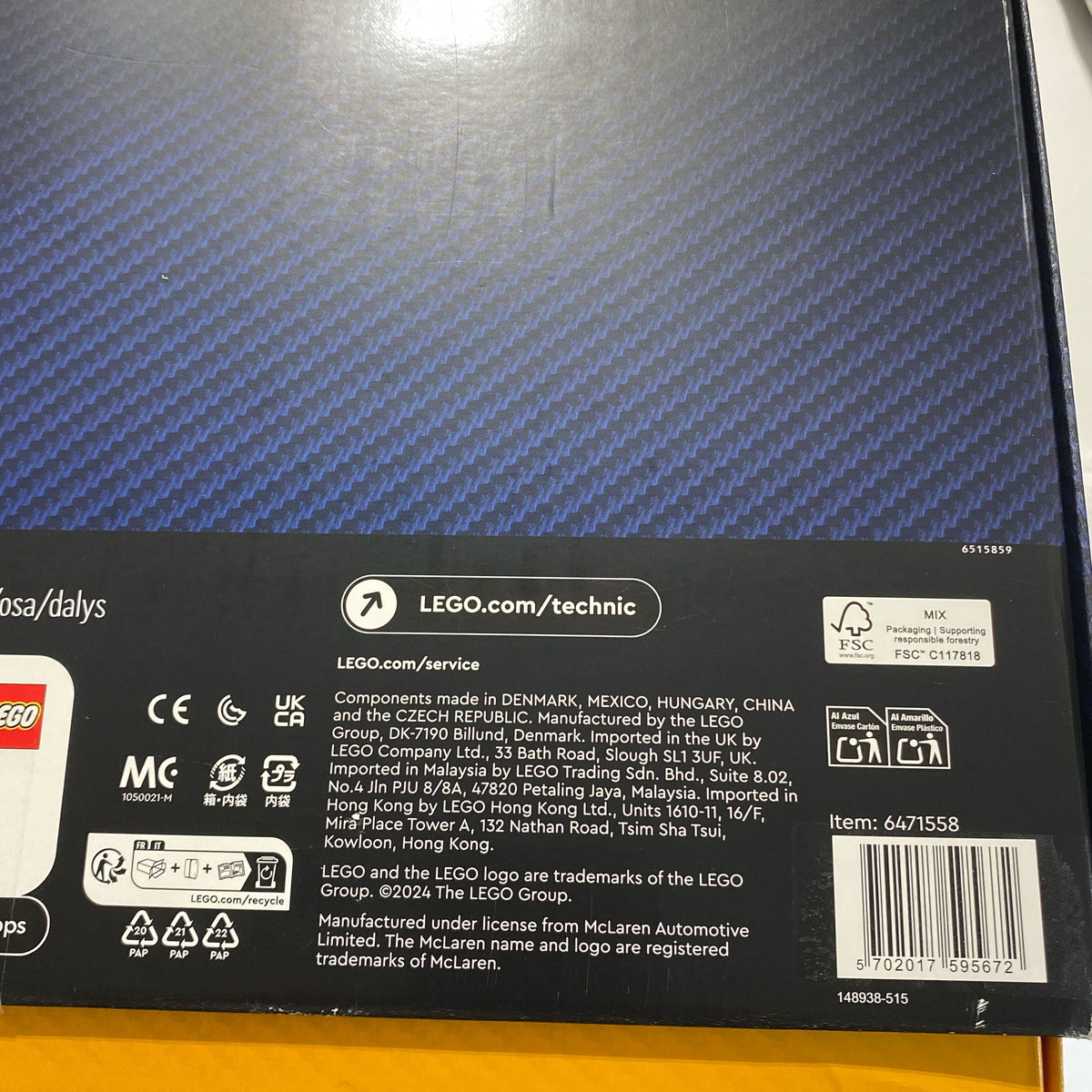 Serial #/Tag-UNT594738D1T
