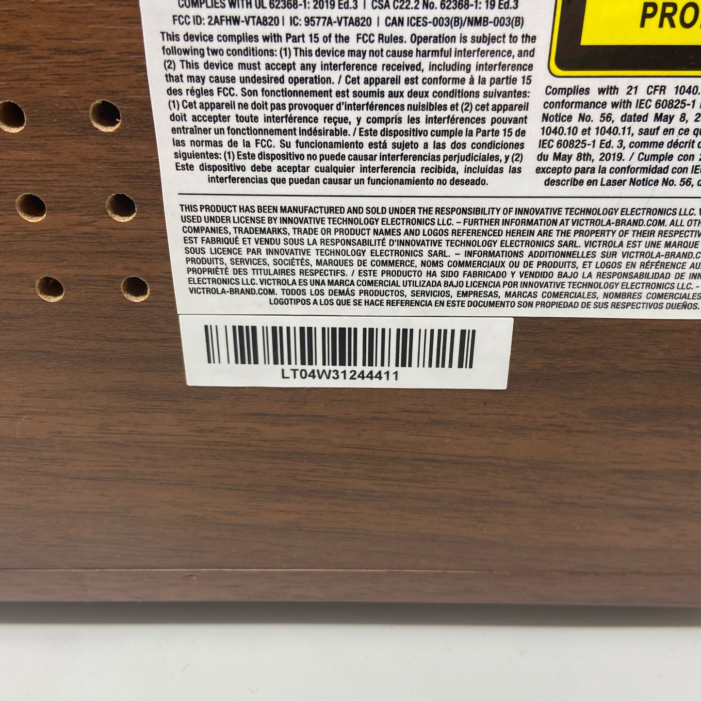 Serial #/Tag-LPNPMGS2485940
