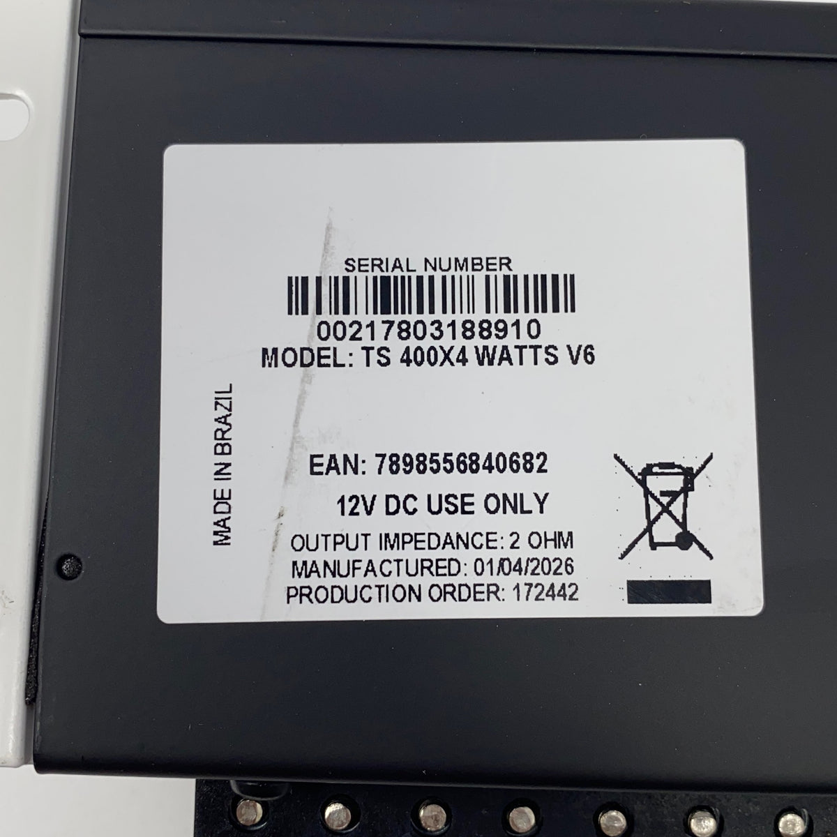 Serial #/Tag-LPNNH6DV8DCH1