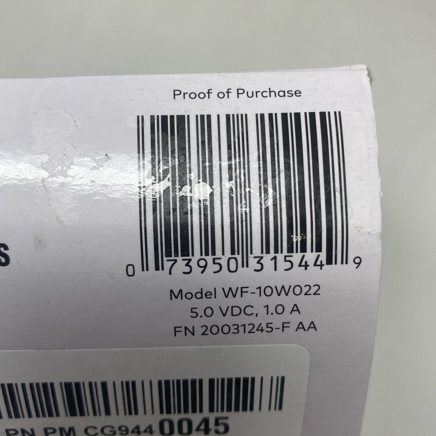 Serial #/Tag-LPNPMCG9440045