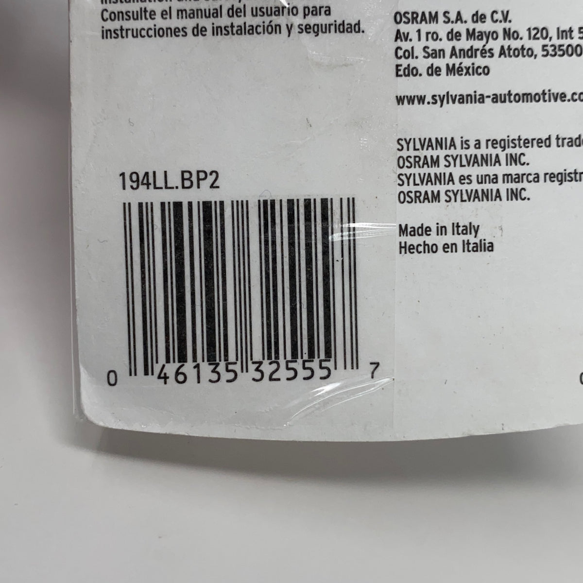 Serial #/Tag-LPNO622415324