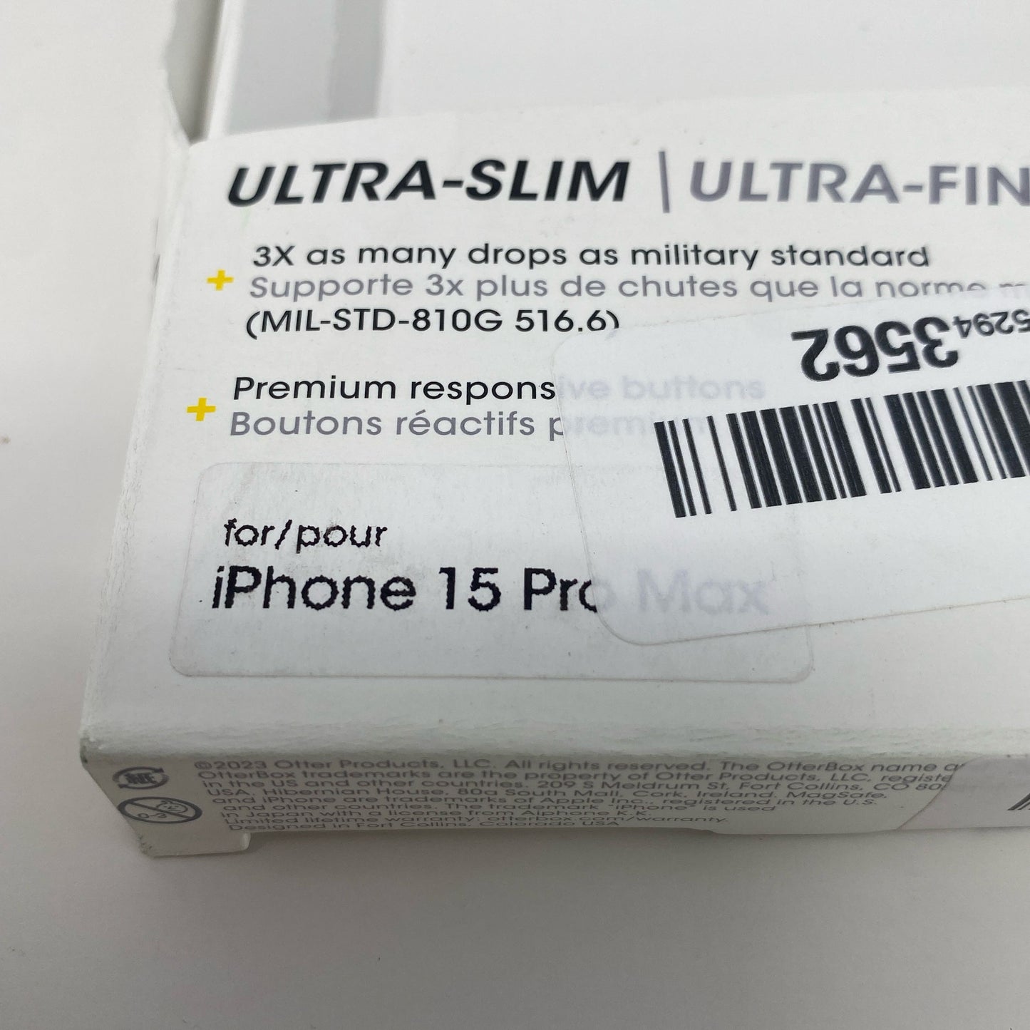 Serial #/Tag-LPNO552943562
