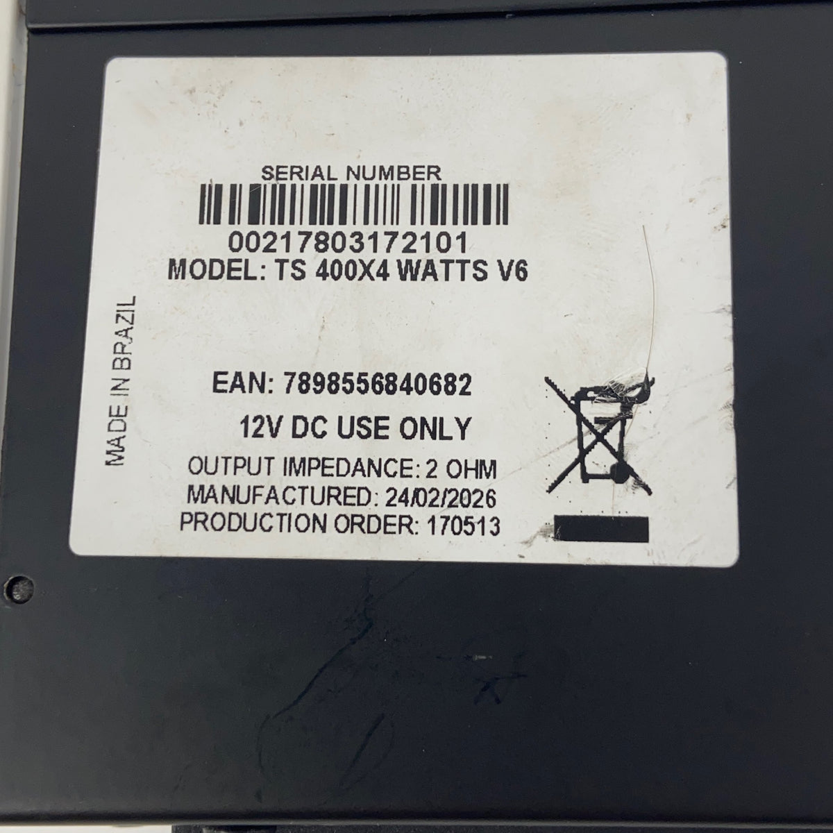 Serial #/Tag-UNT089398WS8