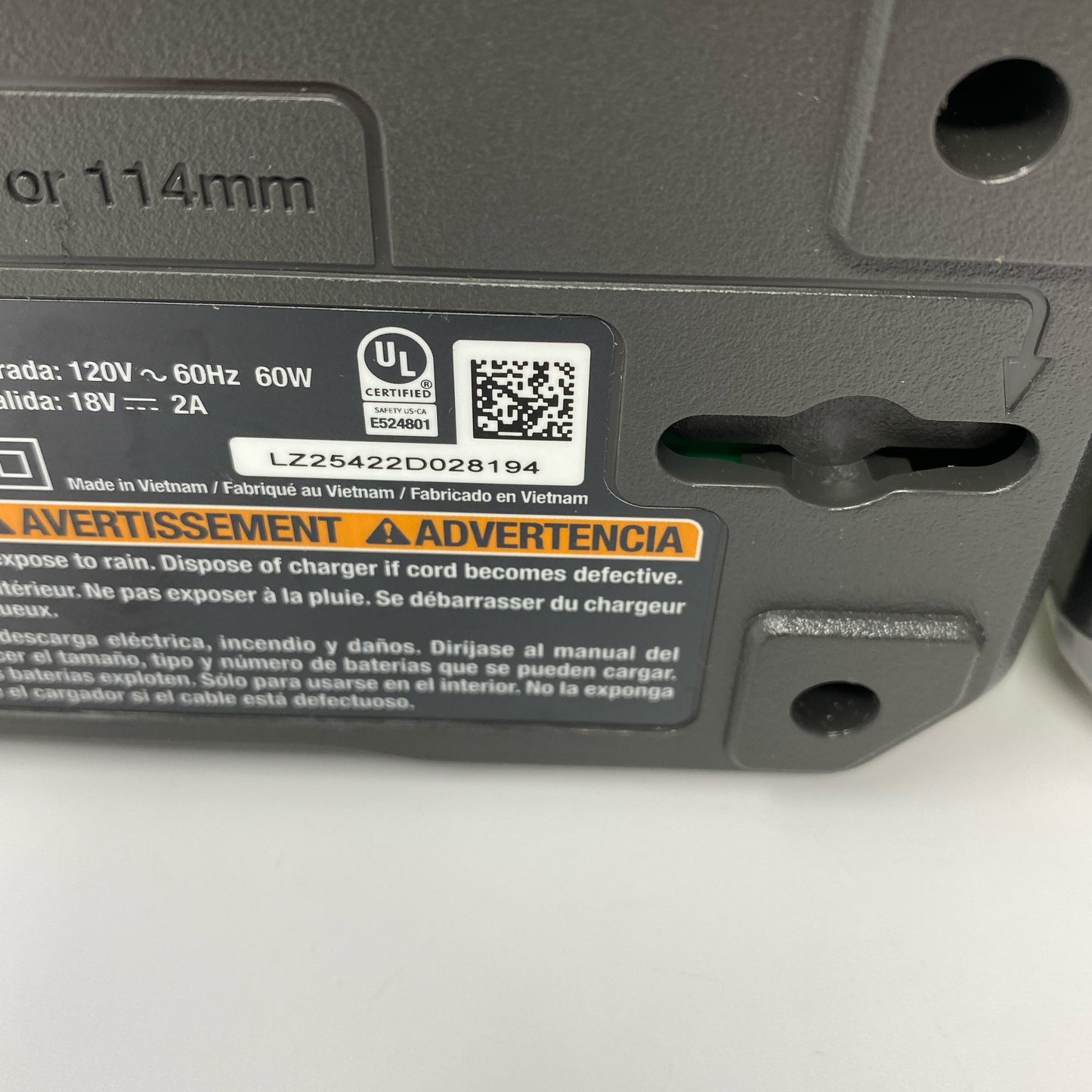 Serial #/Tag-UNT592428H8Y