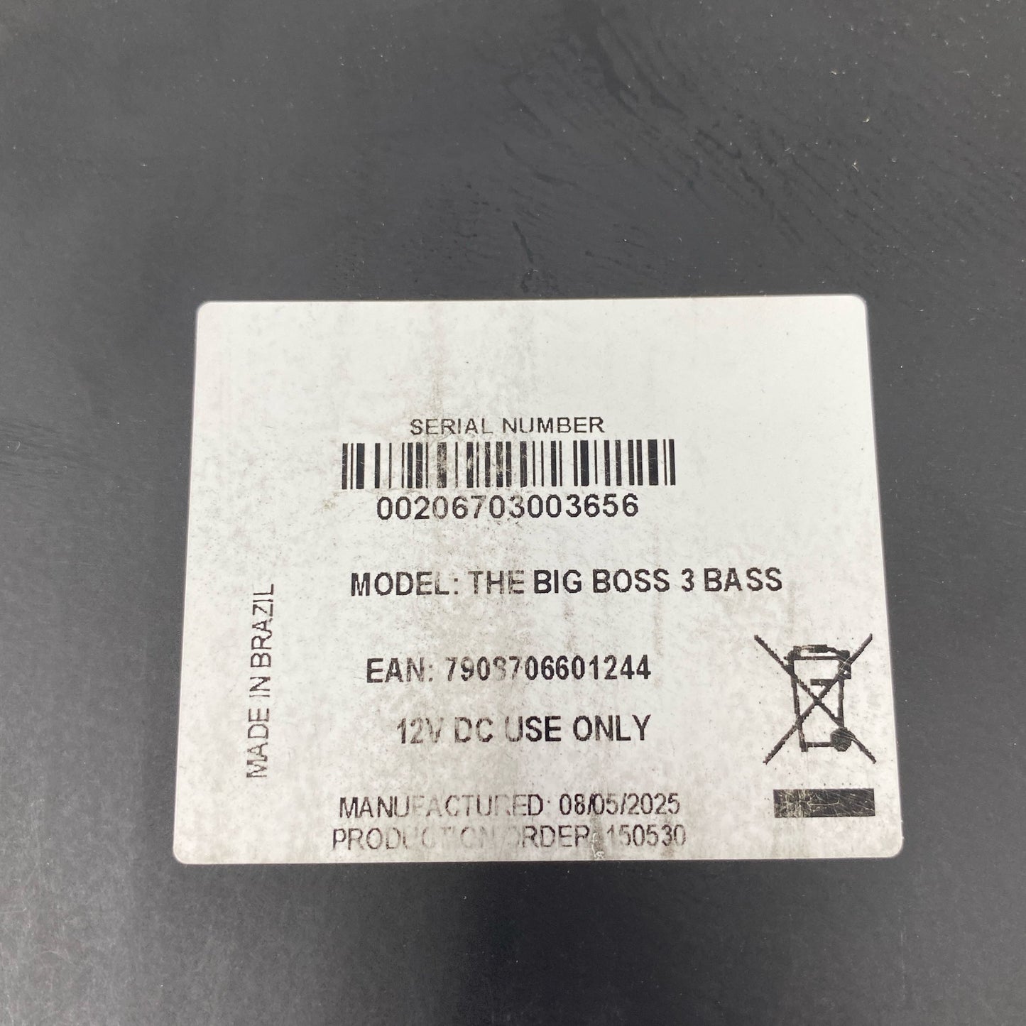 Serial #/Tag-UNT975630GV8