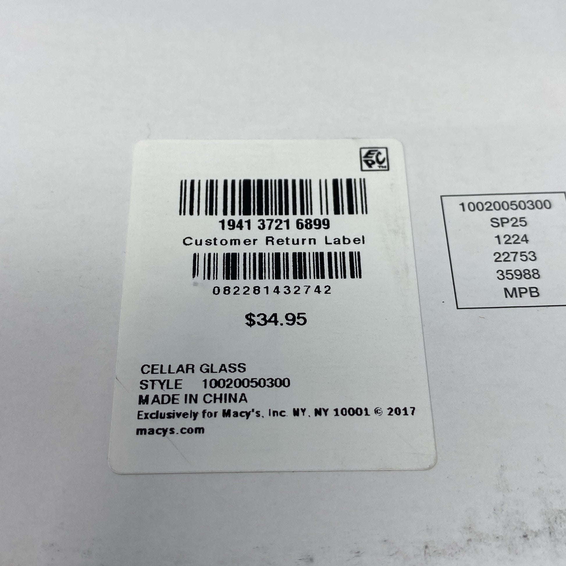 Serial #/Tag-UNT837060OVB