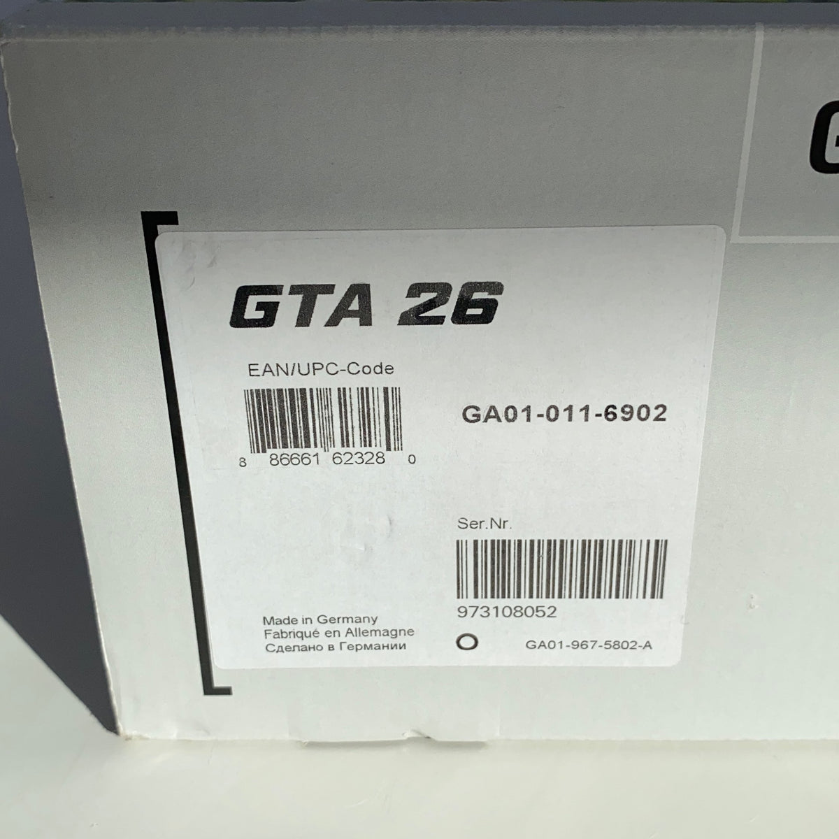 Serial #/Tag-LPNAC690700984