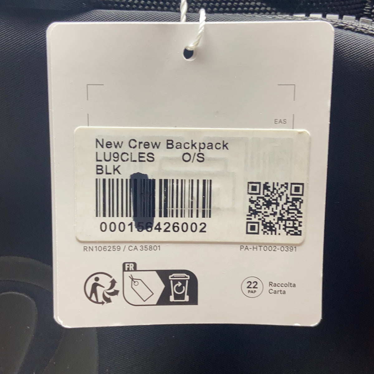 Serial #/Tag-LPNNG6XJRCXCS
