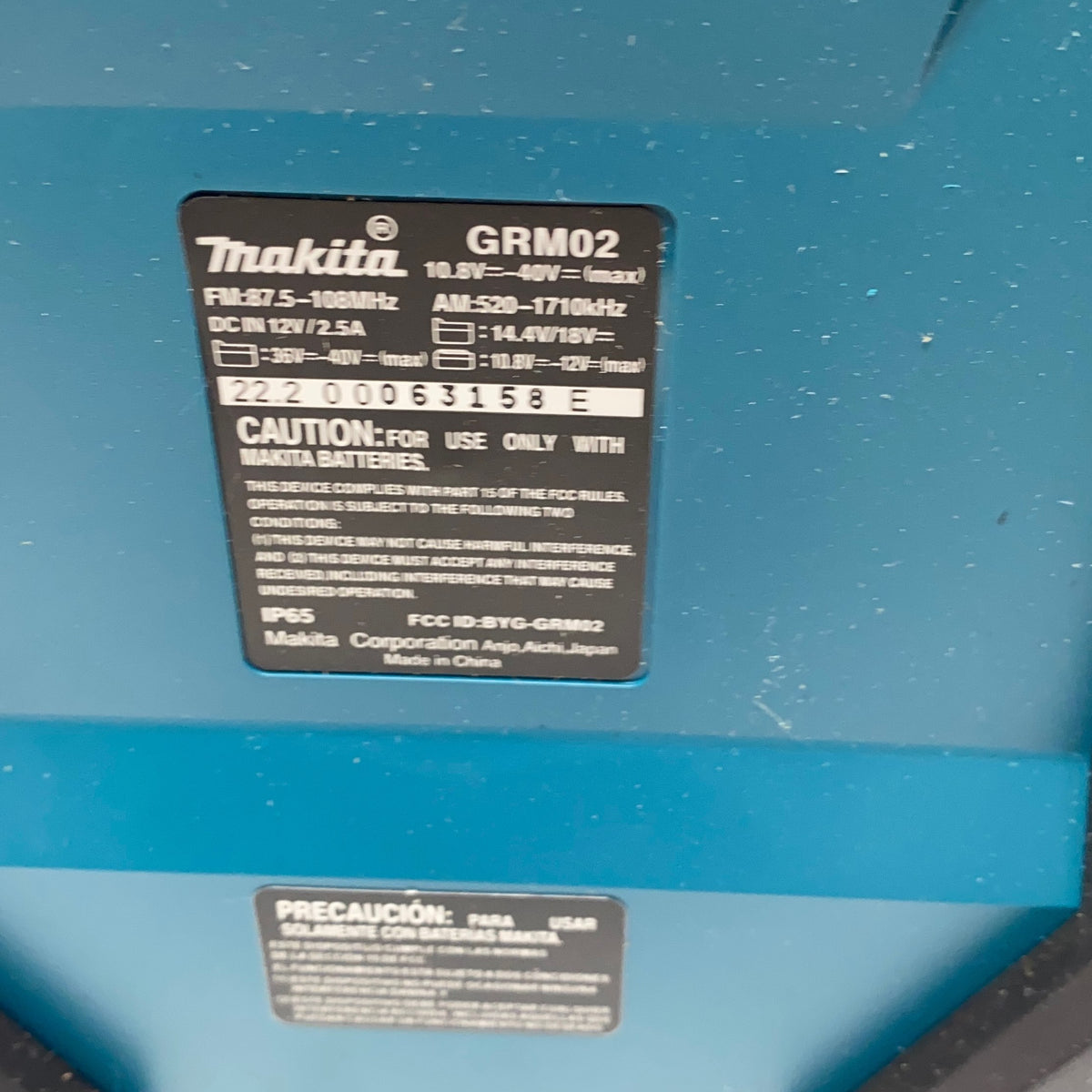 Serial #/Tag-UNT3038501WR