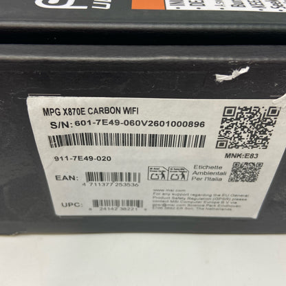 Serial #/Tag-LPNGSAM8608948