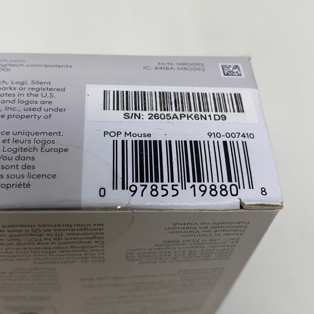 Serial #/Tag-UNT915020FKF