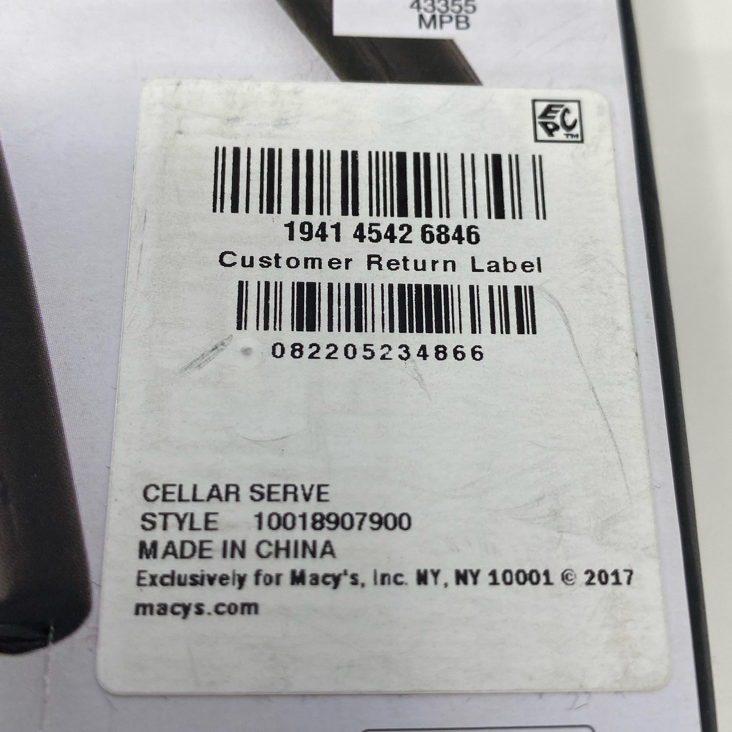 Serial #/Tag-UNT7716234KE