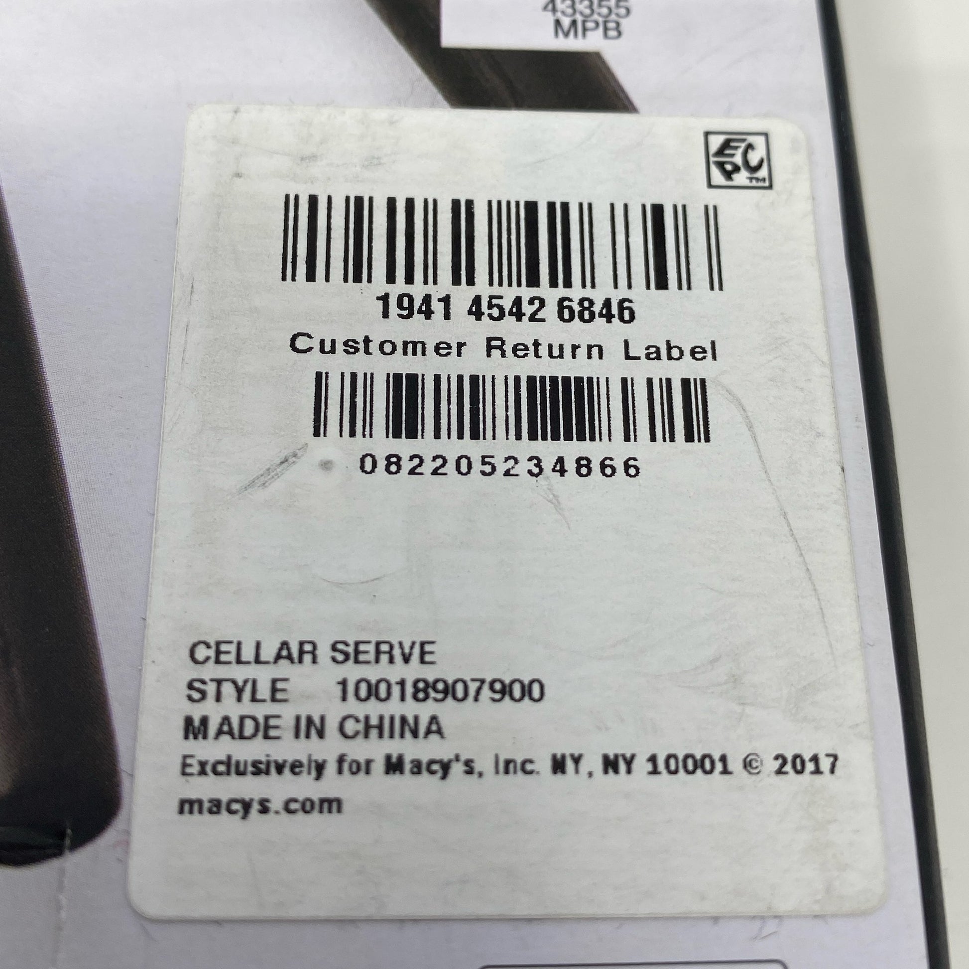 Serial #/Tag-UNT7716234KE