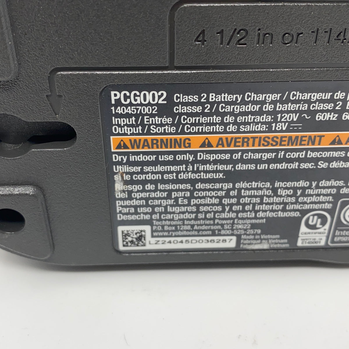 Serial #/Tag-UNT9699235ZJ