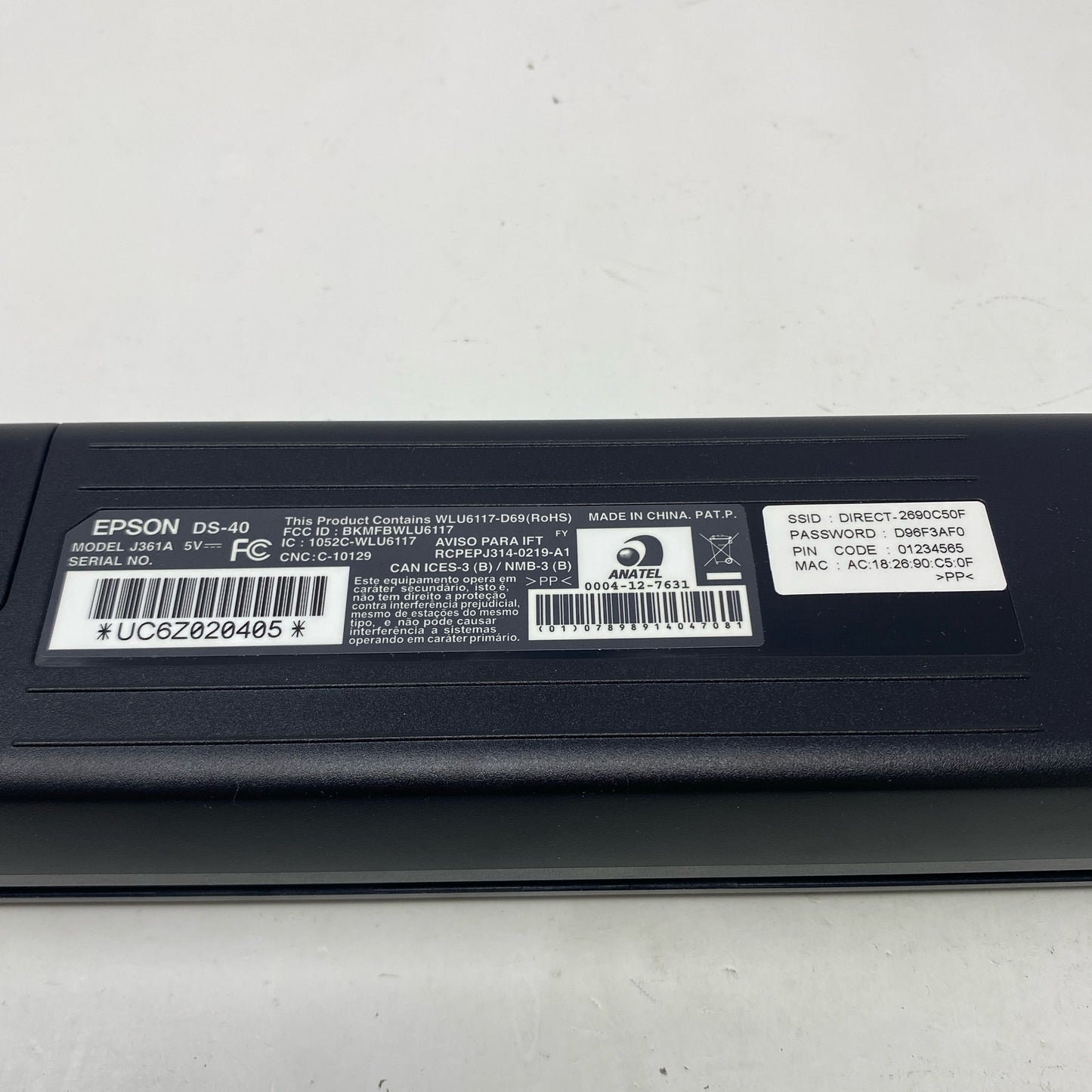 Serial #/Tag-UNT840164F98