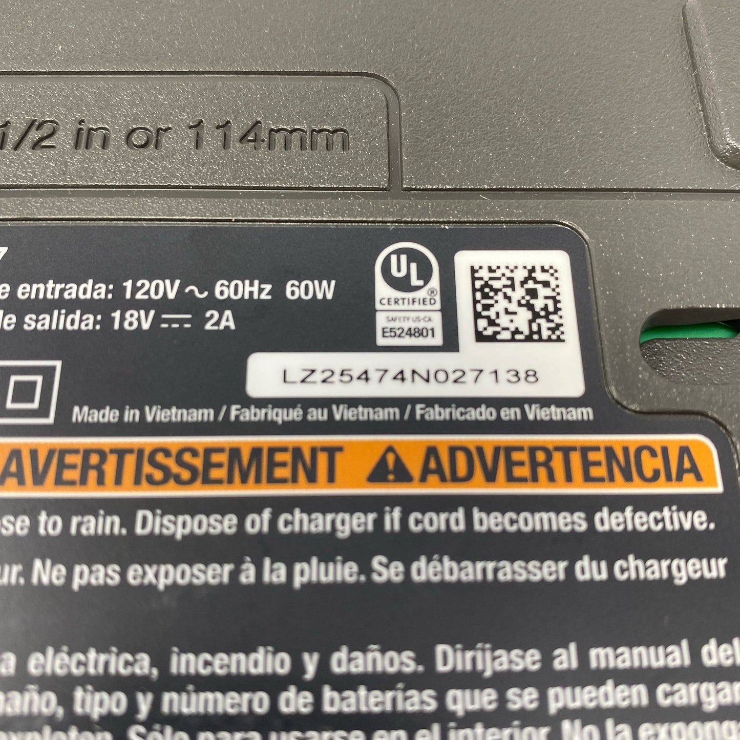 Serial #/Tag-LPNAC468793520