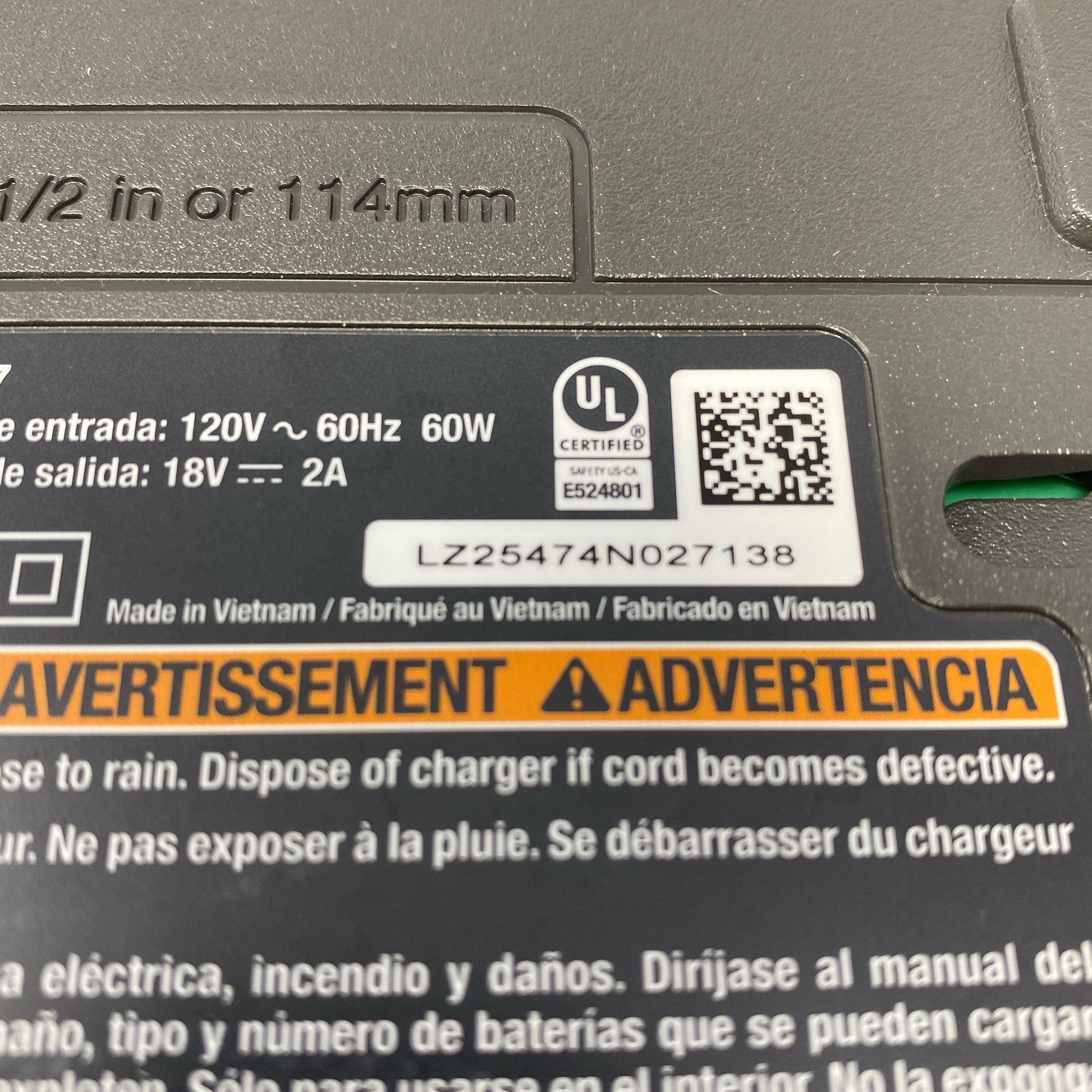 Serial #/Tag-LPNAC468793520