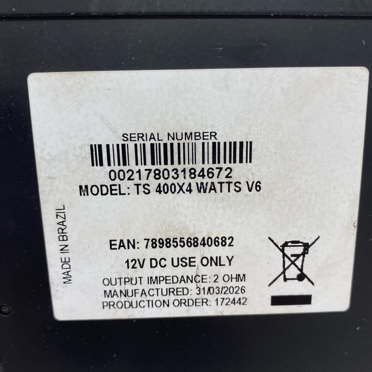 Serial #/Tag-UNT911720NRA