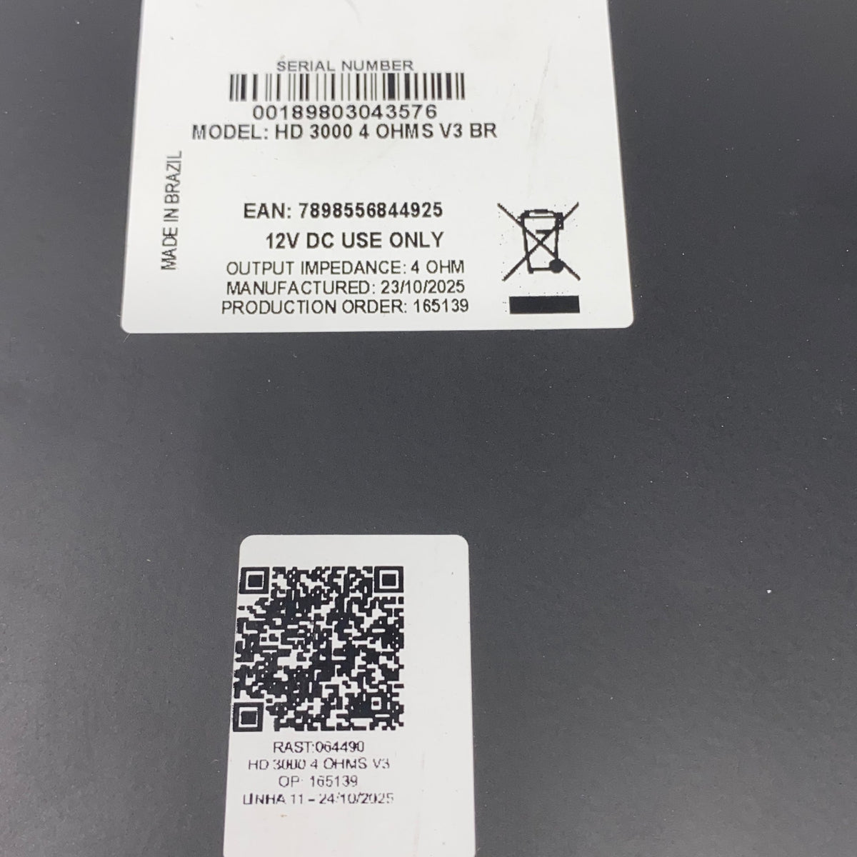 Serial #/Tag-UNT153281FM1