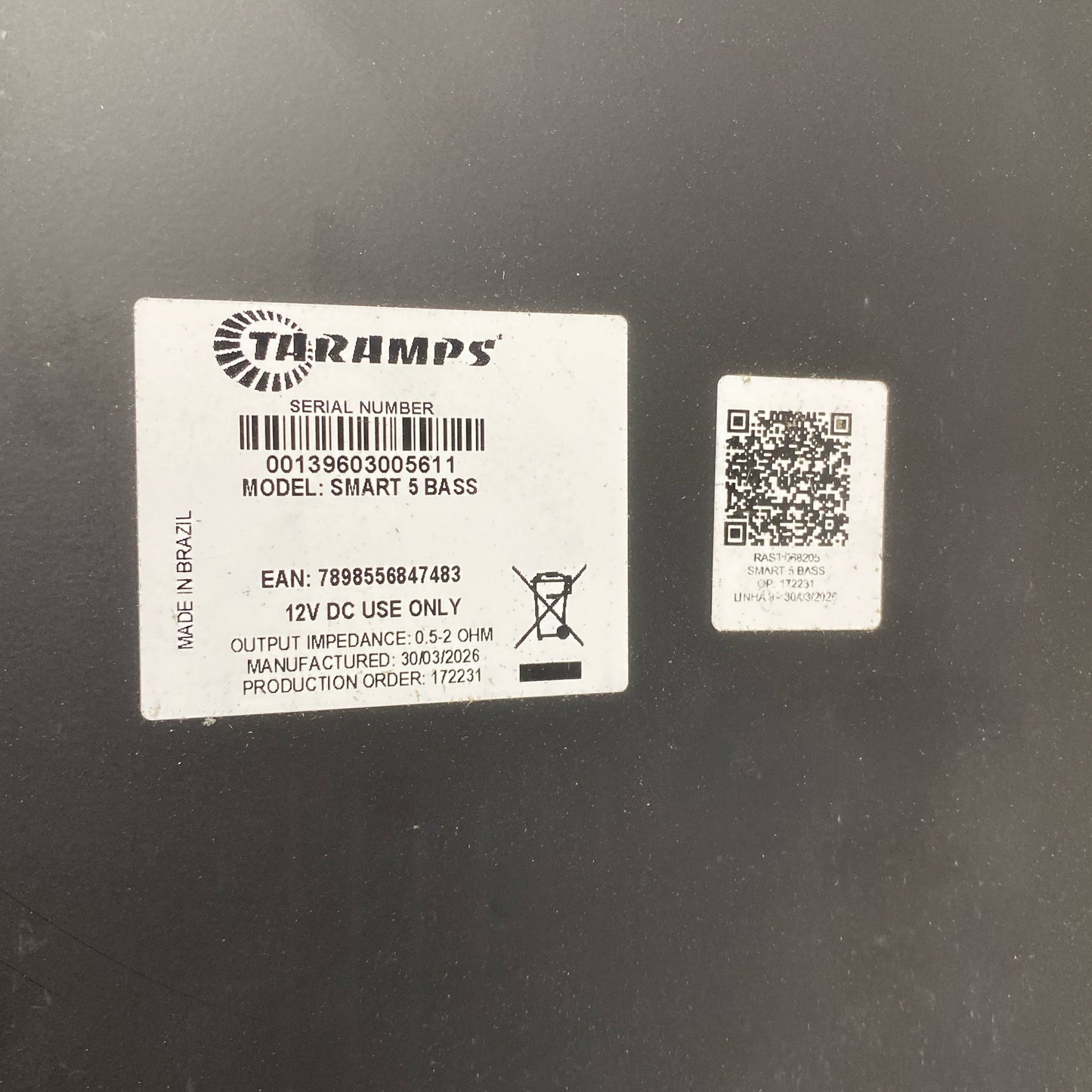Serial #/Tag-UNT166743TNJ
