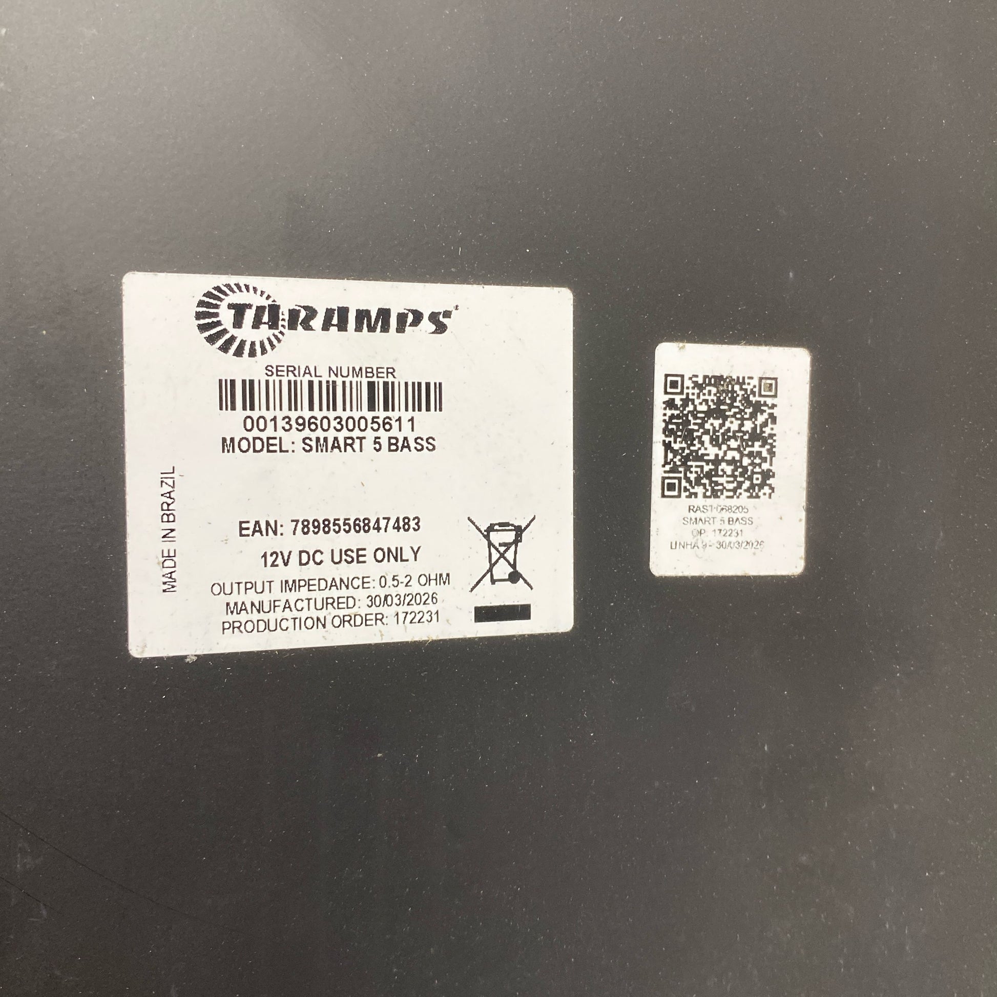 Serial #/Tag-UNT166743TNJ
