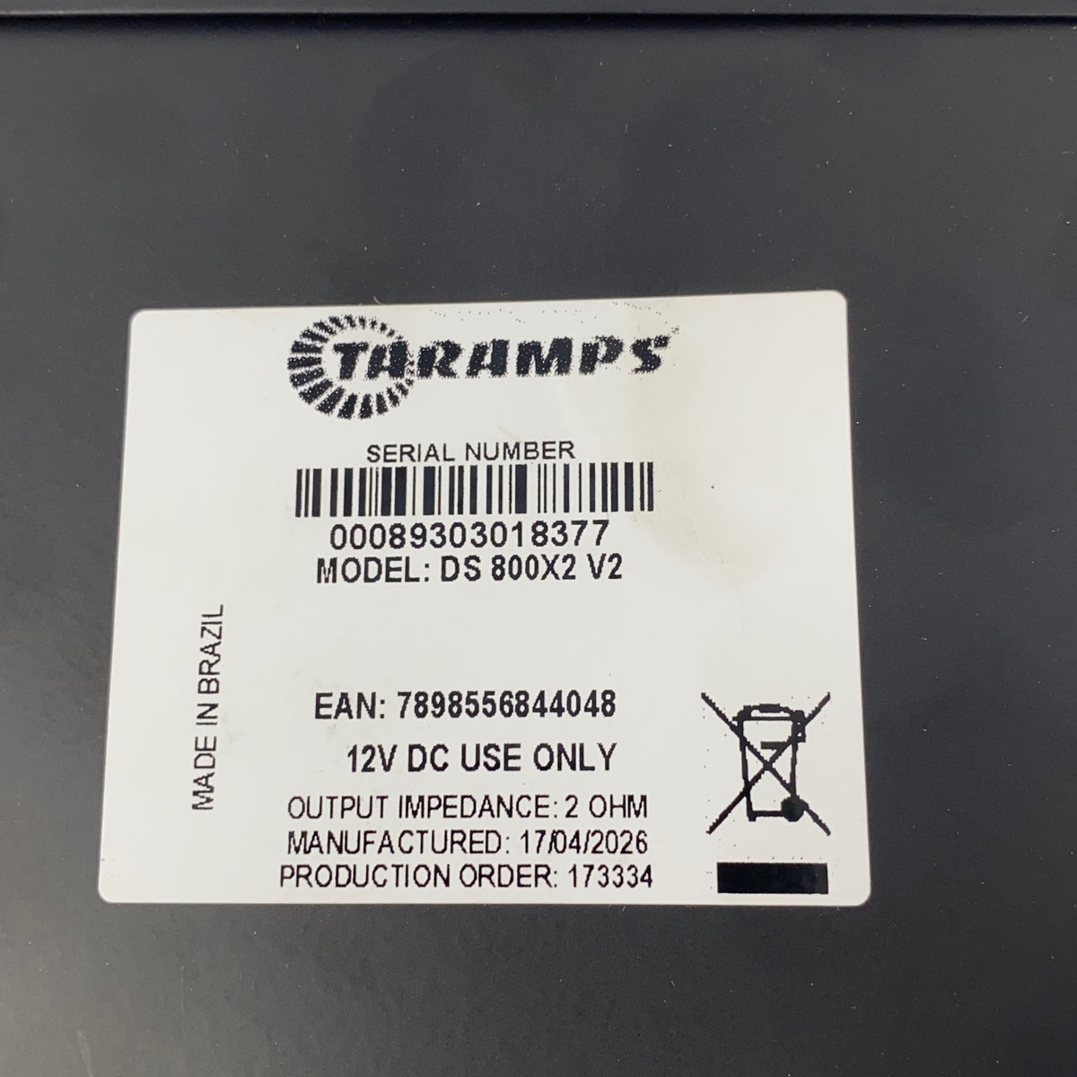Serial #/Tag-LPNGSAS8791187