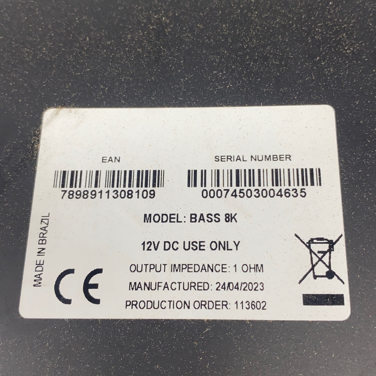 Serial #/Tag-LPNPMGS2592255