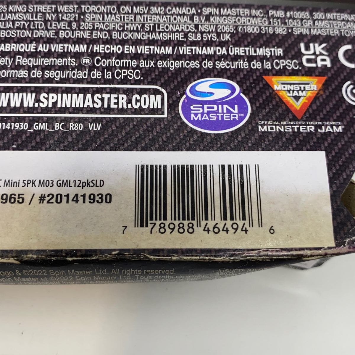 Serial #/Tag-UNT172565PLV
