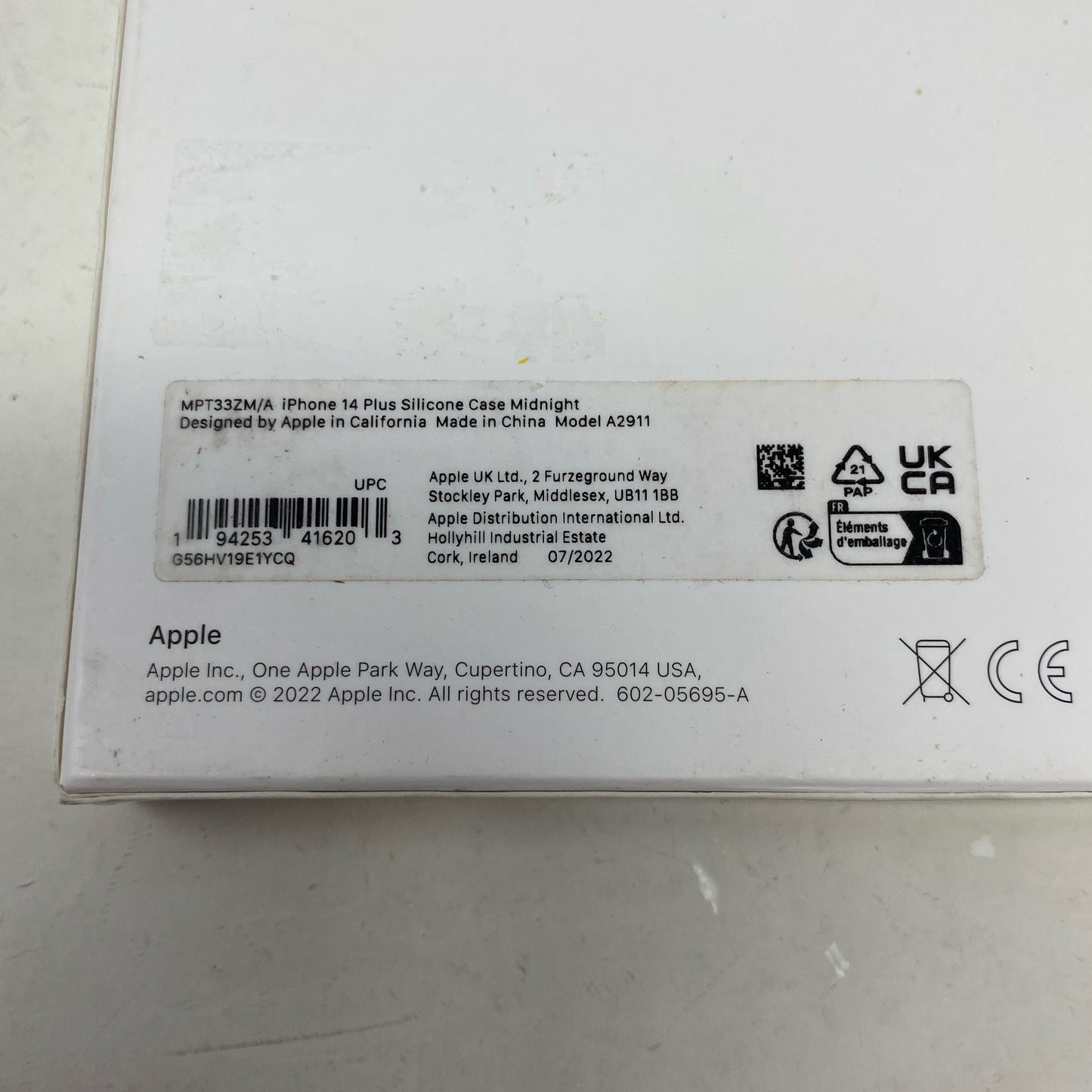 Serial #/Tag-UNT953477O7Y