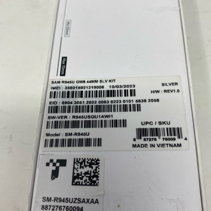 Serial #/Tag-UNT513880J03