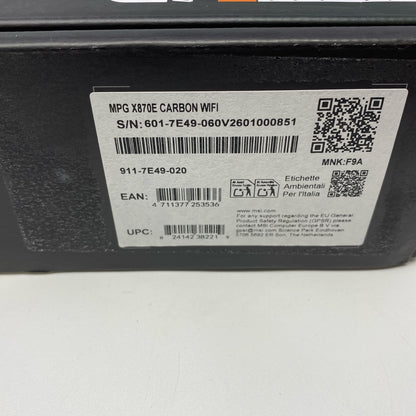 Serial #/Tag-LPNO592551883