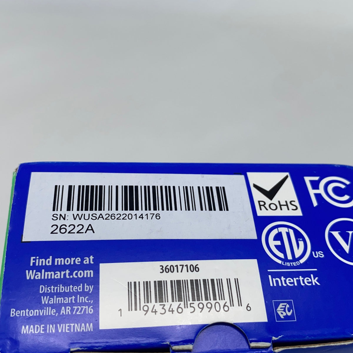 Serial #/Tag-LPNAC410348957