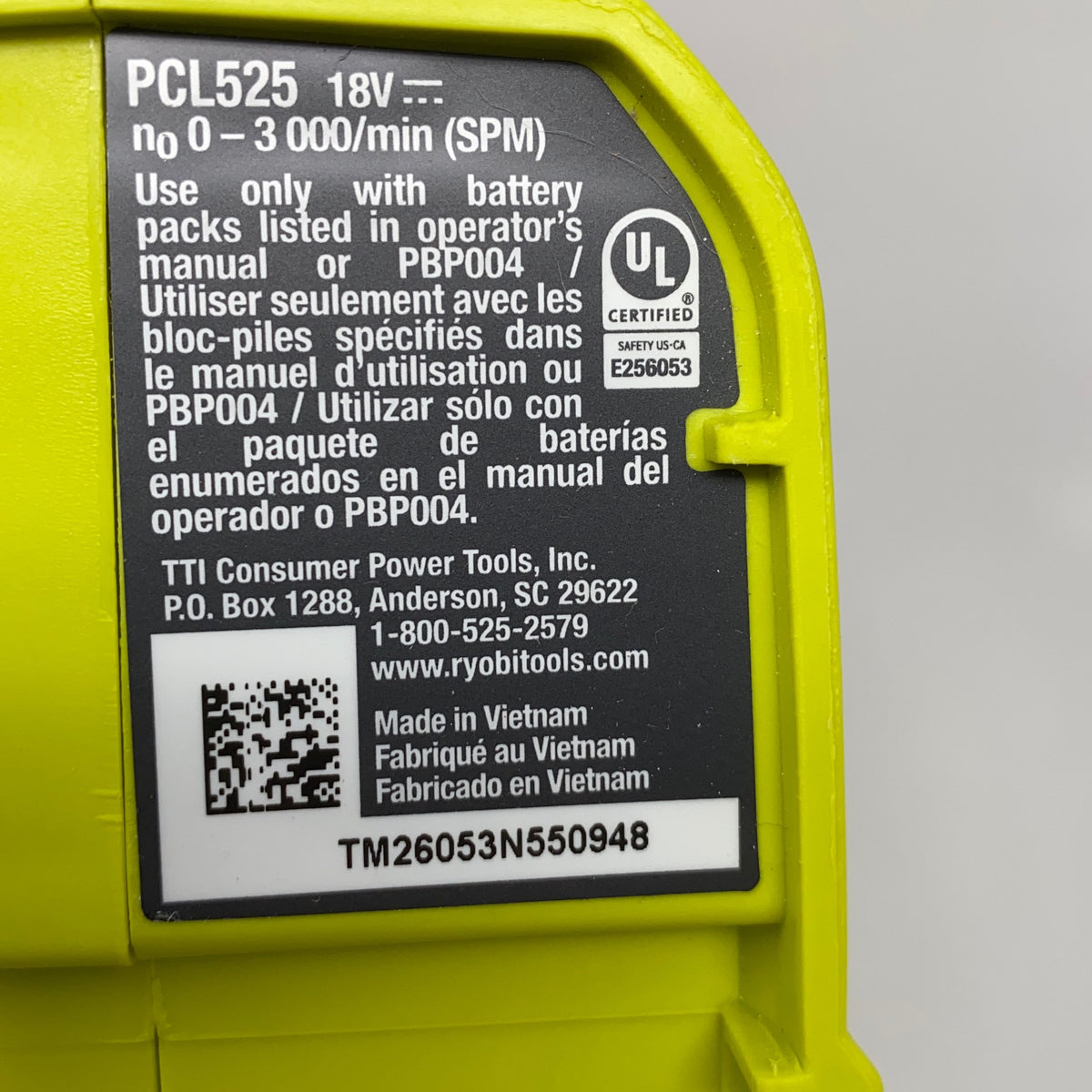 Serial #/Tag-LPNNG6YPRGT13