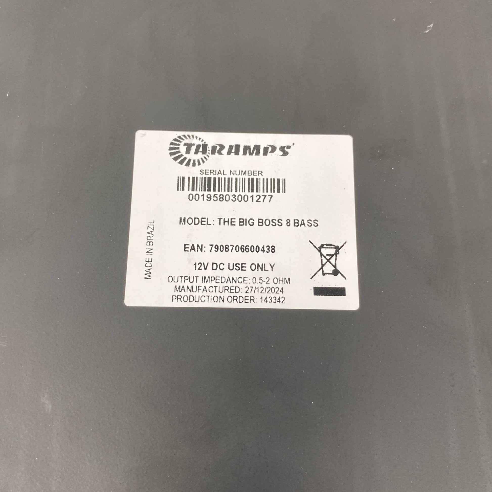 Serial #/Tag-UNT982182IIZ