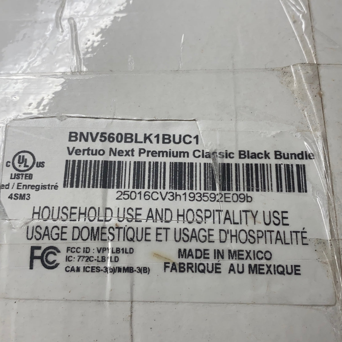 Serial #/Tag-UNT526727LL1